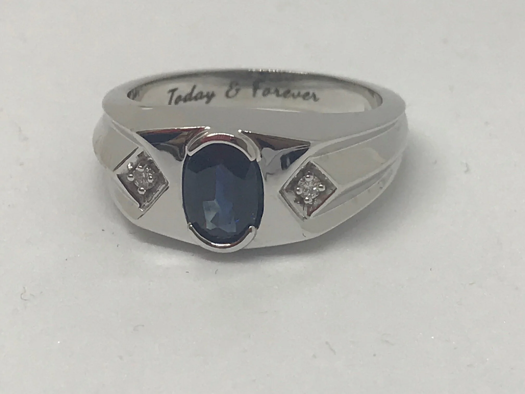 Custom Men's Sapphire wedding band