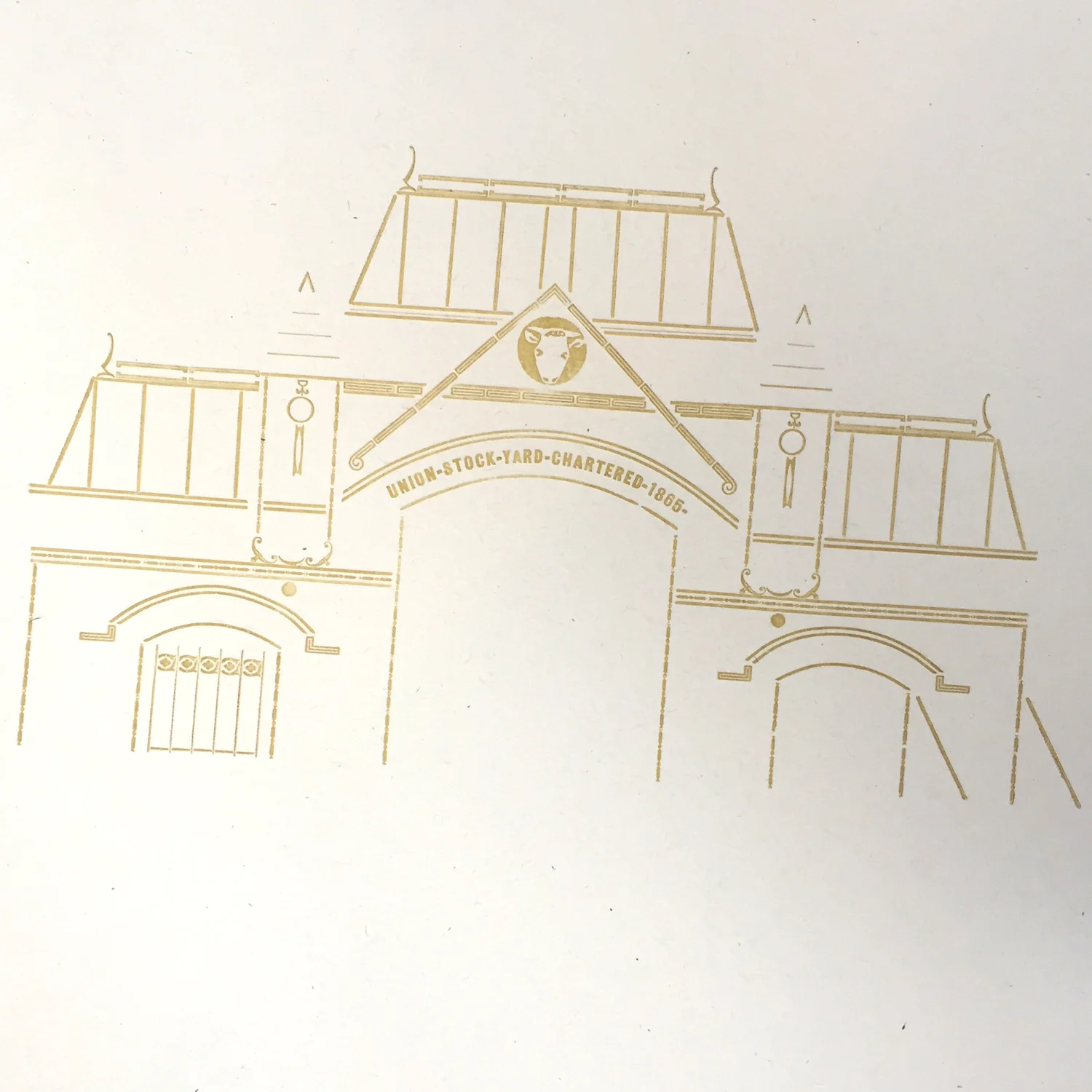 Printed proof with slightly altered ornaments and rule.