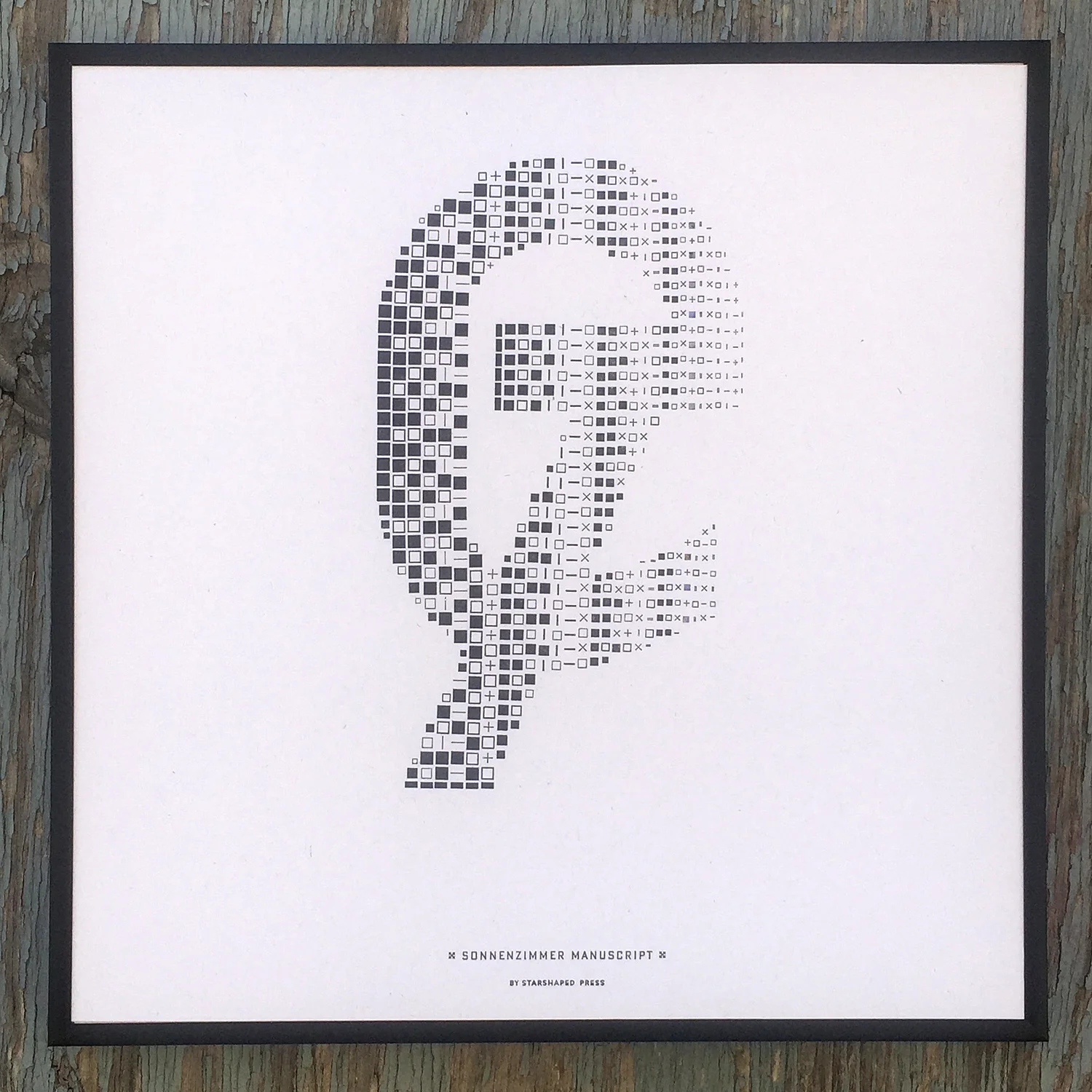 Sonnenzimmer Manuscript by Nadine Nakanishi, representing Switzerland in grid form