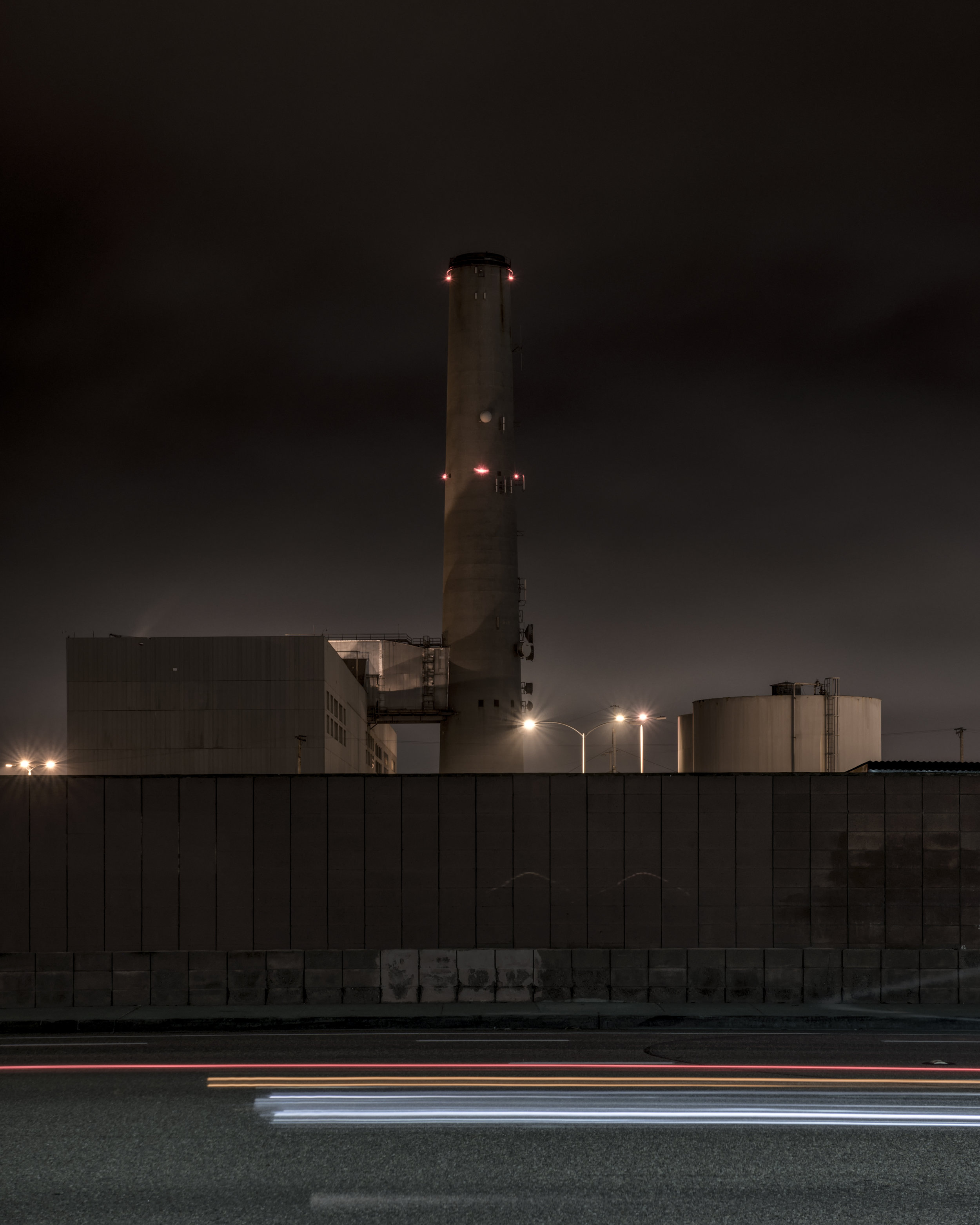 Encina Power Station (Light Streak Variation III)