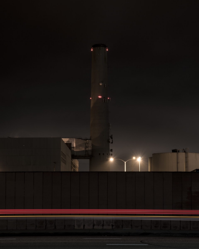 Encina Power Station (Light Streak Variation II)