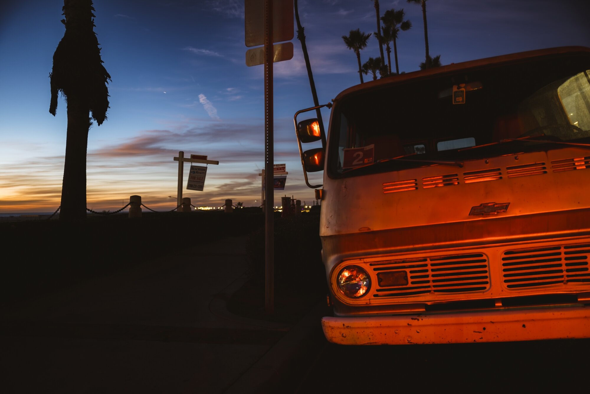 Brake light Sunset