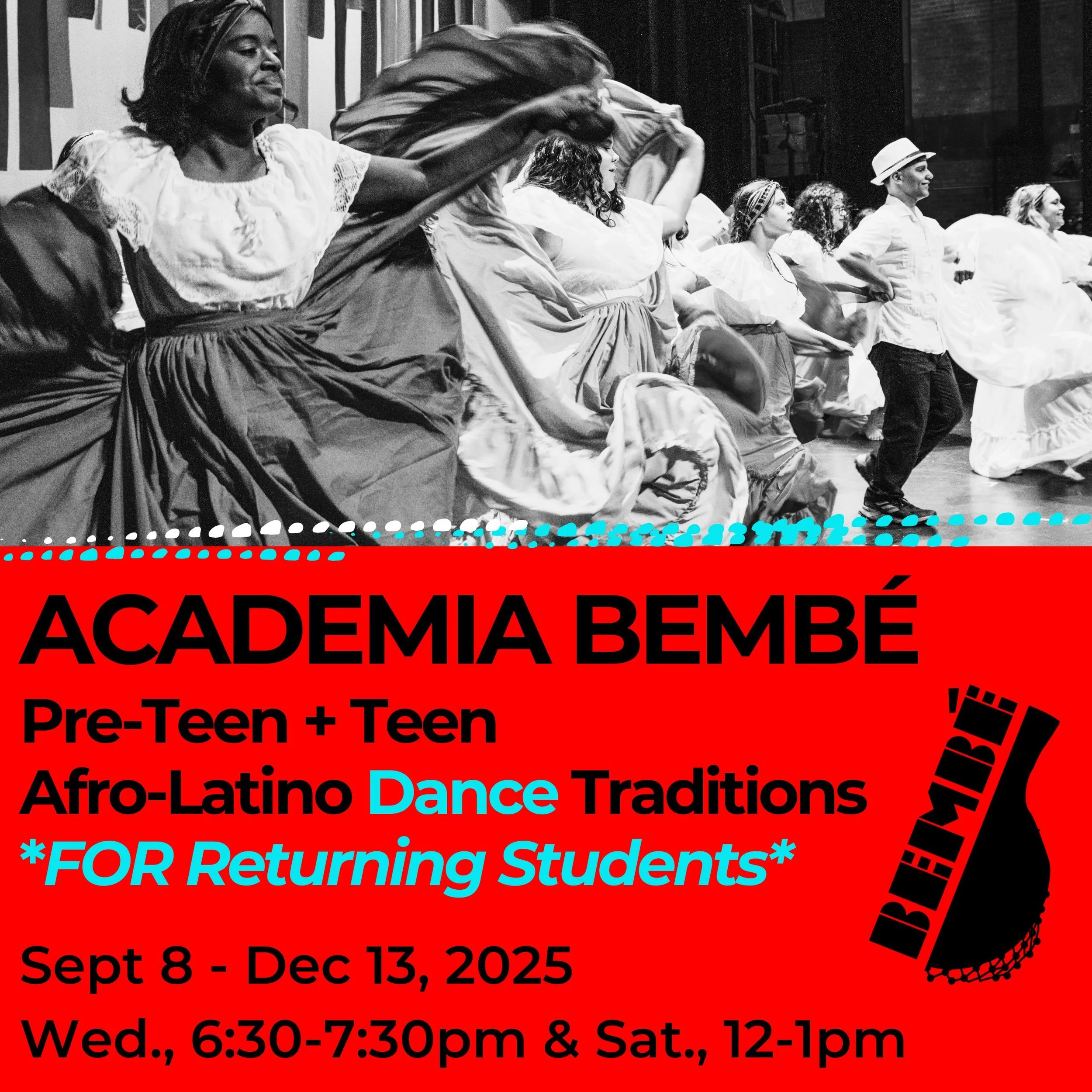 Pre-Teen/Teen Dance (FOR Returning Students): Afro-Latino Dance Traditions (Ages 11-17)