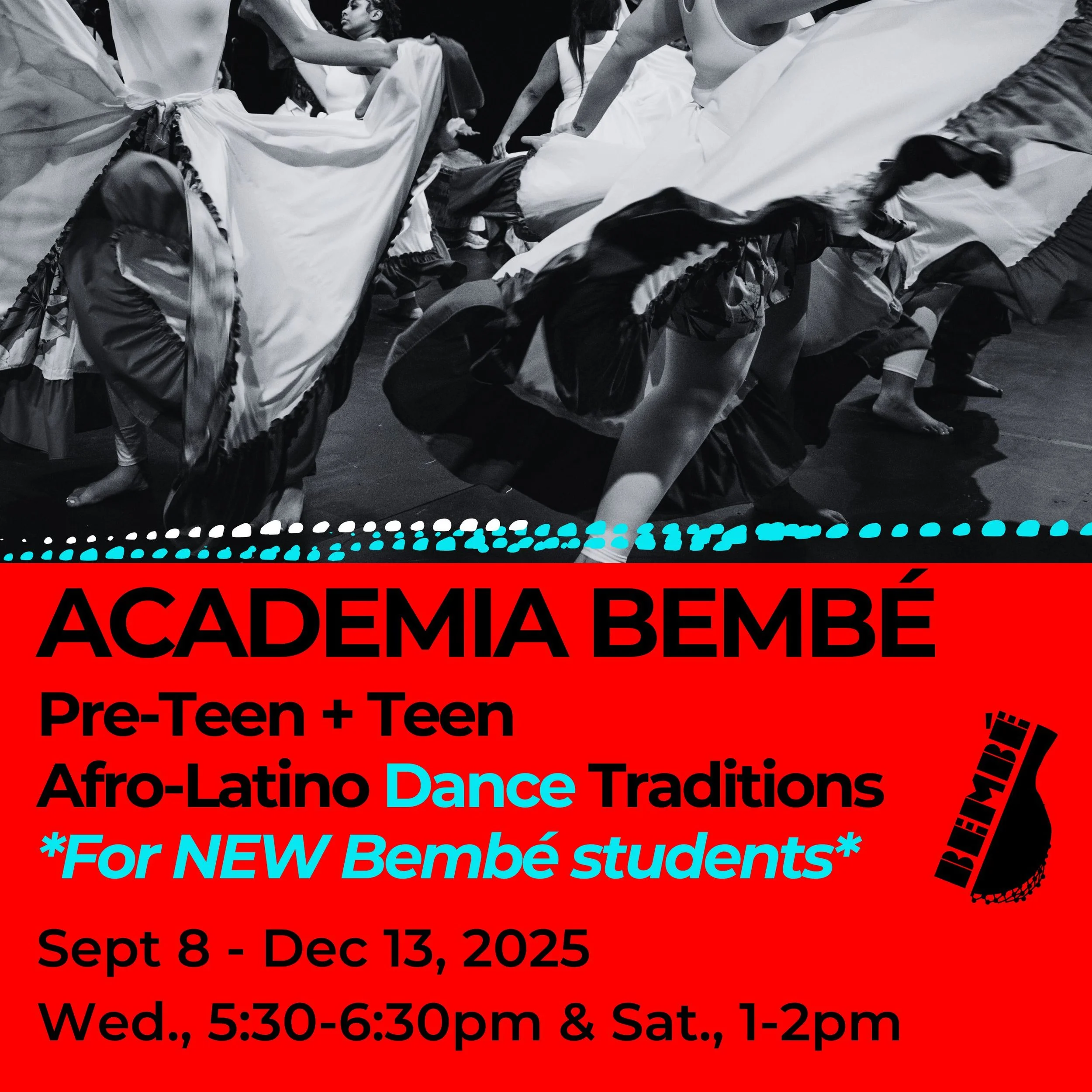 Pre-Teen/Teen Dance (For NEW Students): Afro-Latino Dance Traditions (Ages 11-17)