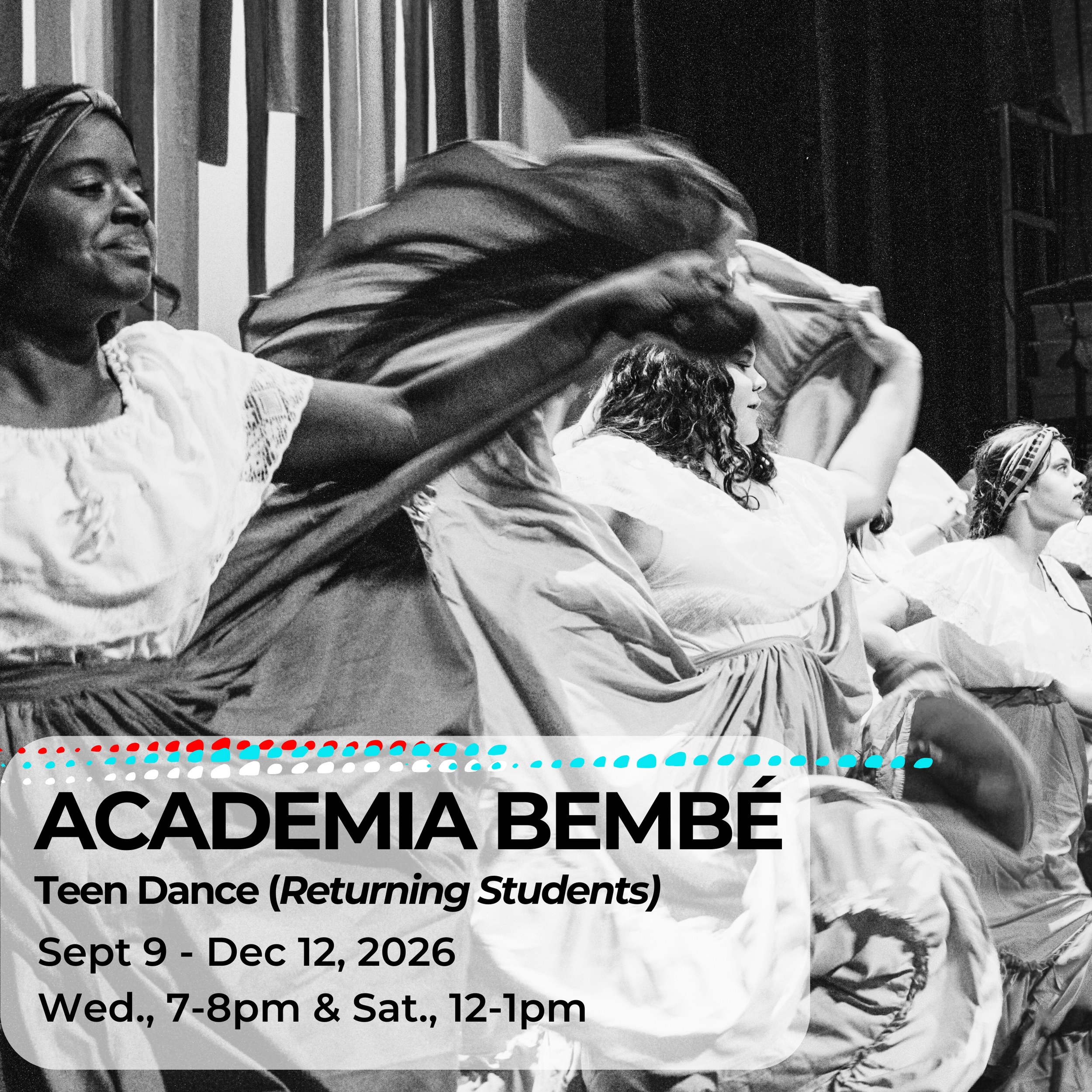 Pre-Teen/Teen Dance (FOR Returning Students): Afro-Latino Dance Traditions (Ages 11-17)
