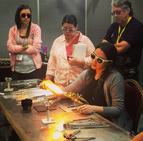  Teaching at the 2018 Glass Craft Bead Expo 