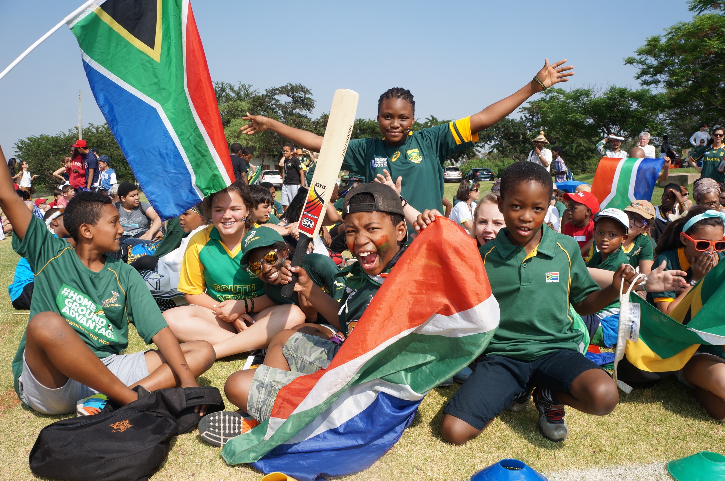 International Day at the American International School of Johannesburg. Hope, for a future of cheering.