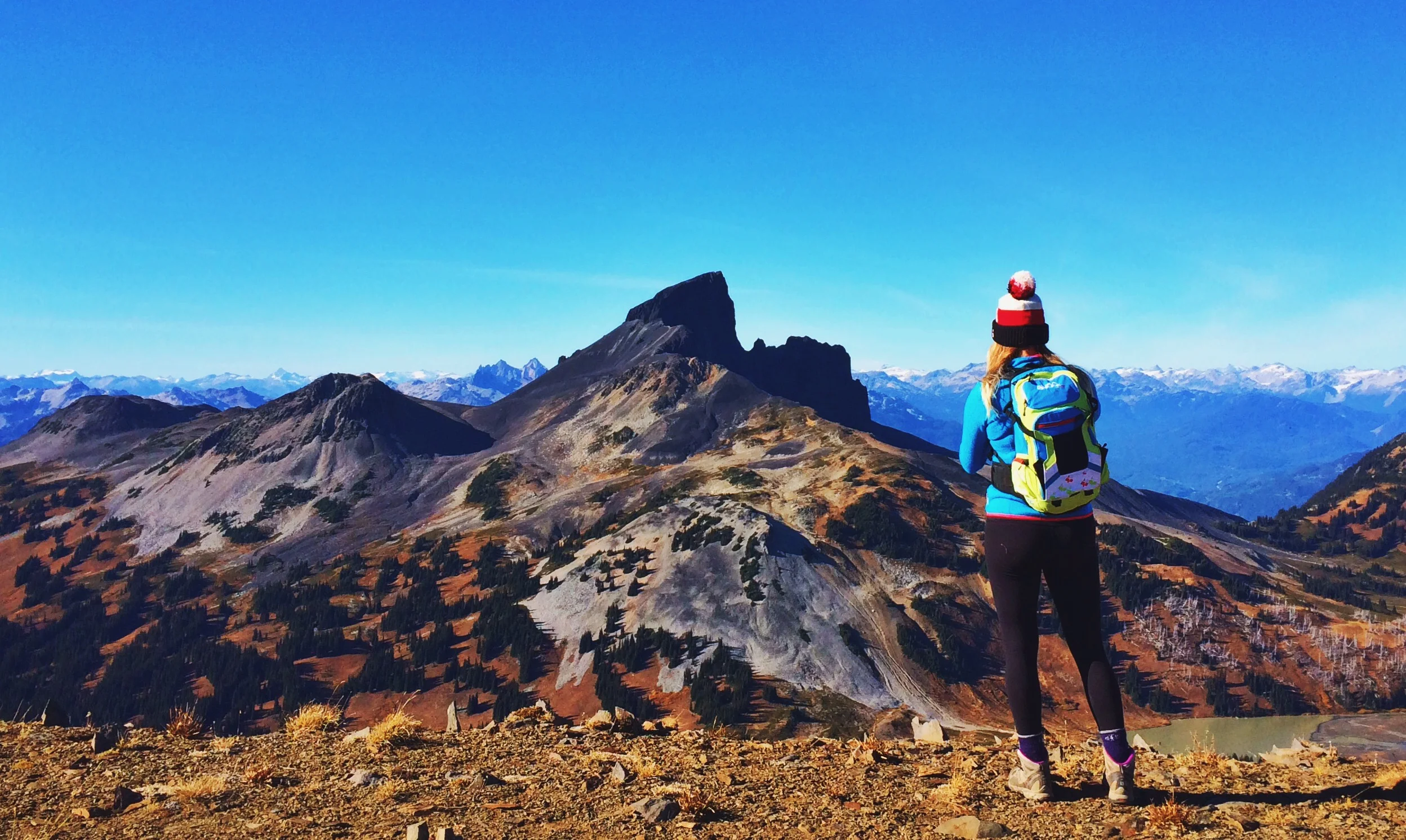 Staring down my next hike: The Black Tusk has always been a goal of mine, and now that I have more time, I plan to get to the summit before the snow does.