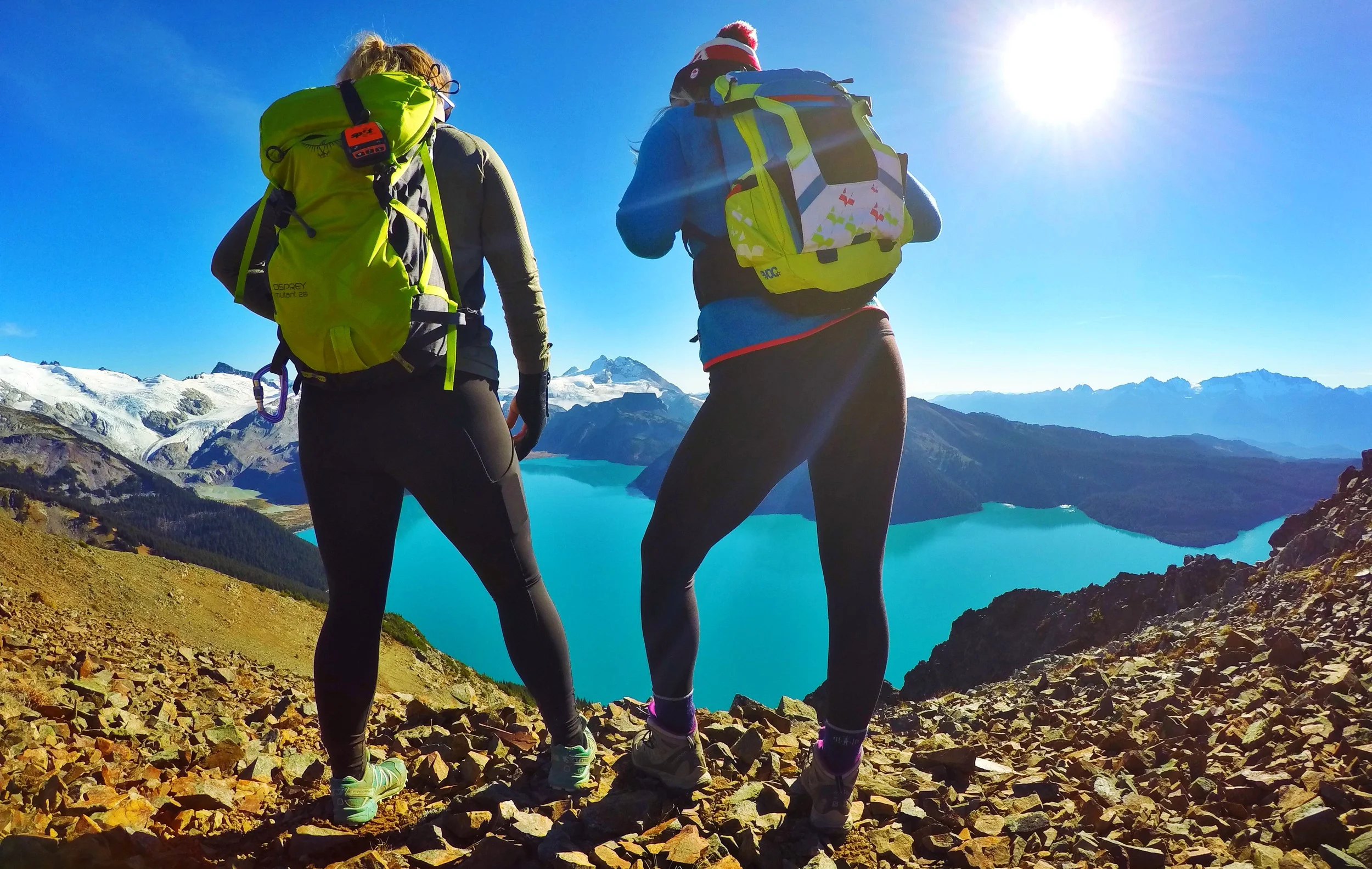Our bums, because why would we face the camera when we can face that view?!