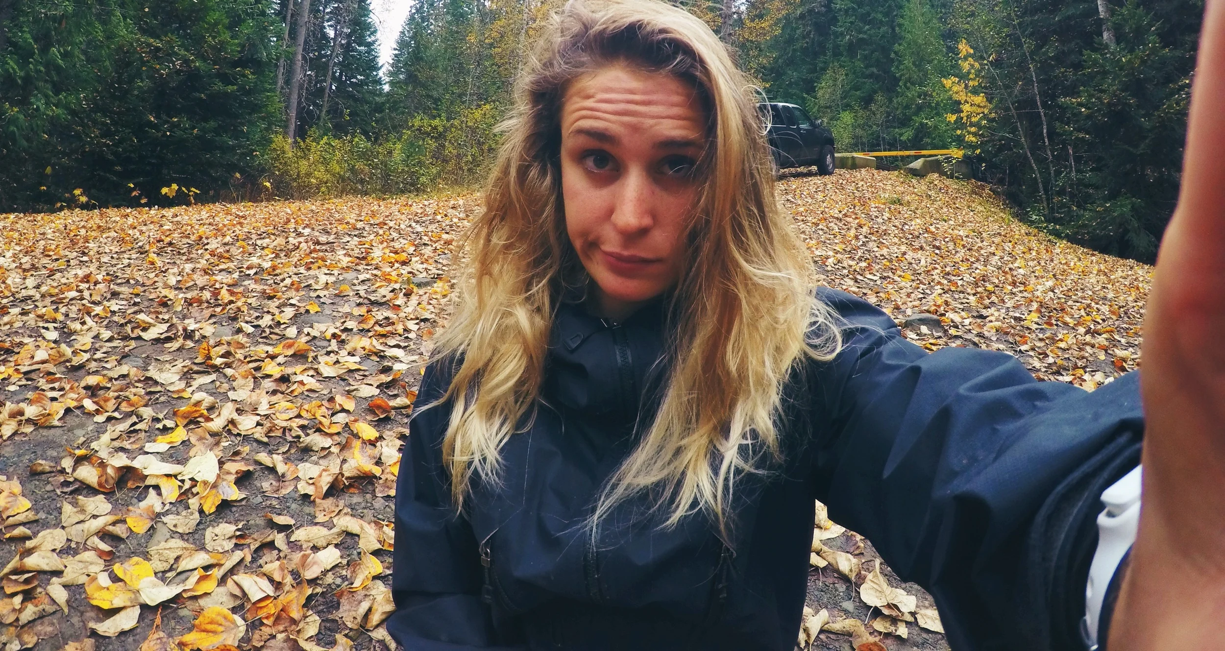 6hrs of helmet-wear = tangled helmet-hair! 