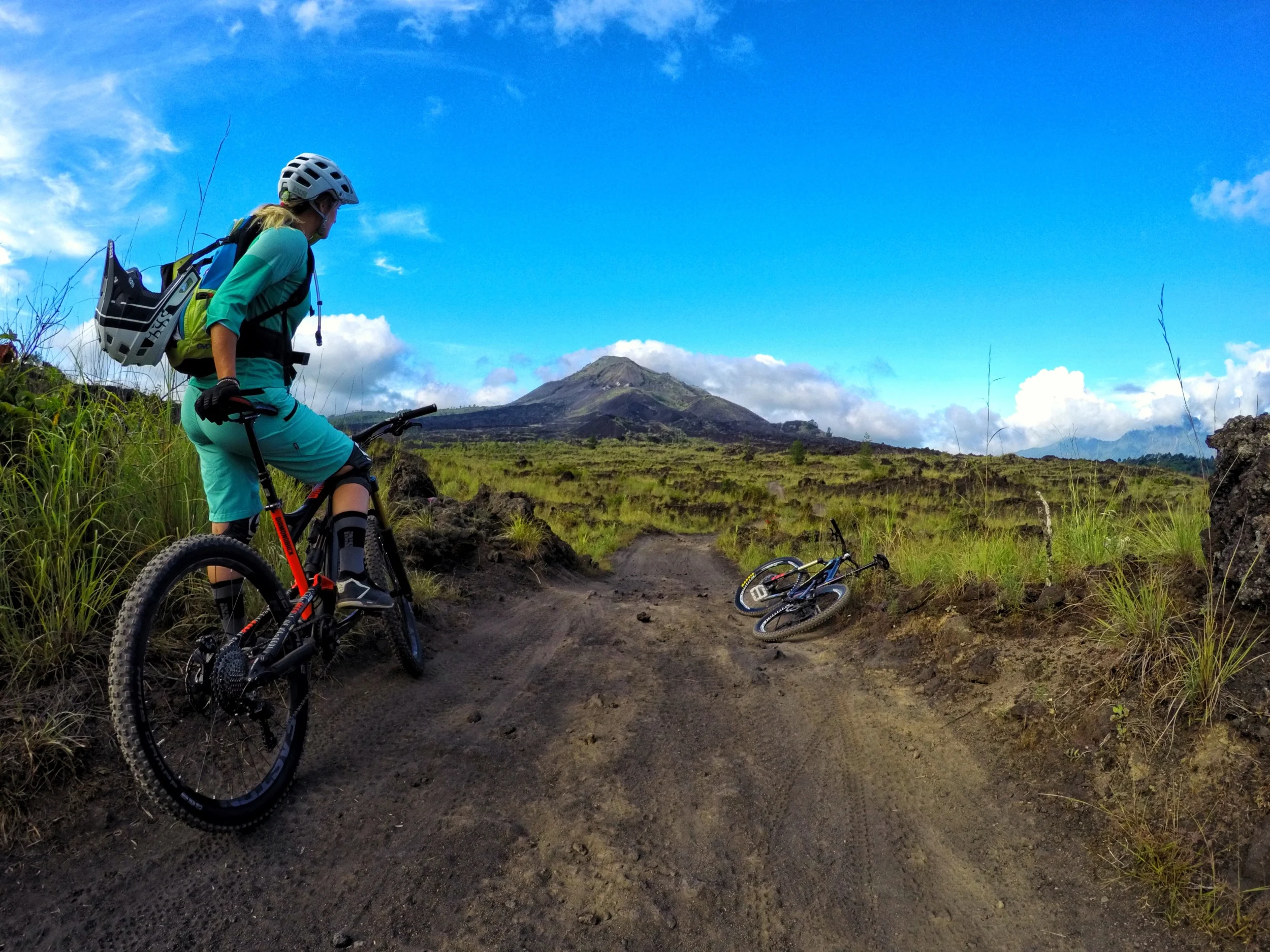 Riding on the black sand dunes at the base of the Batur volcano was so different than anything I'd ever ridden before, but just as fun.