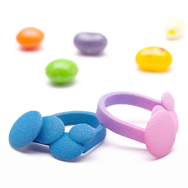 Aberration , 2014 ring 3d printed nylon in assorted colours (several hand-dyed)