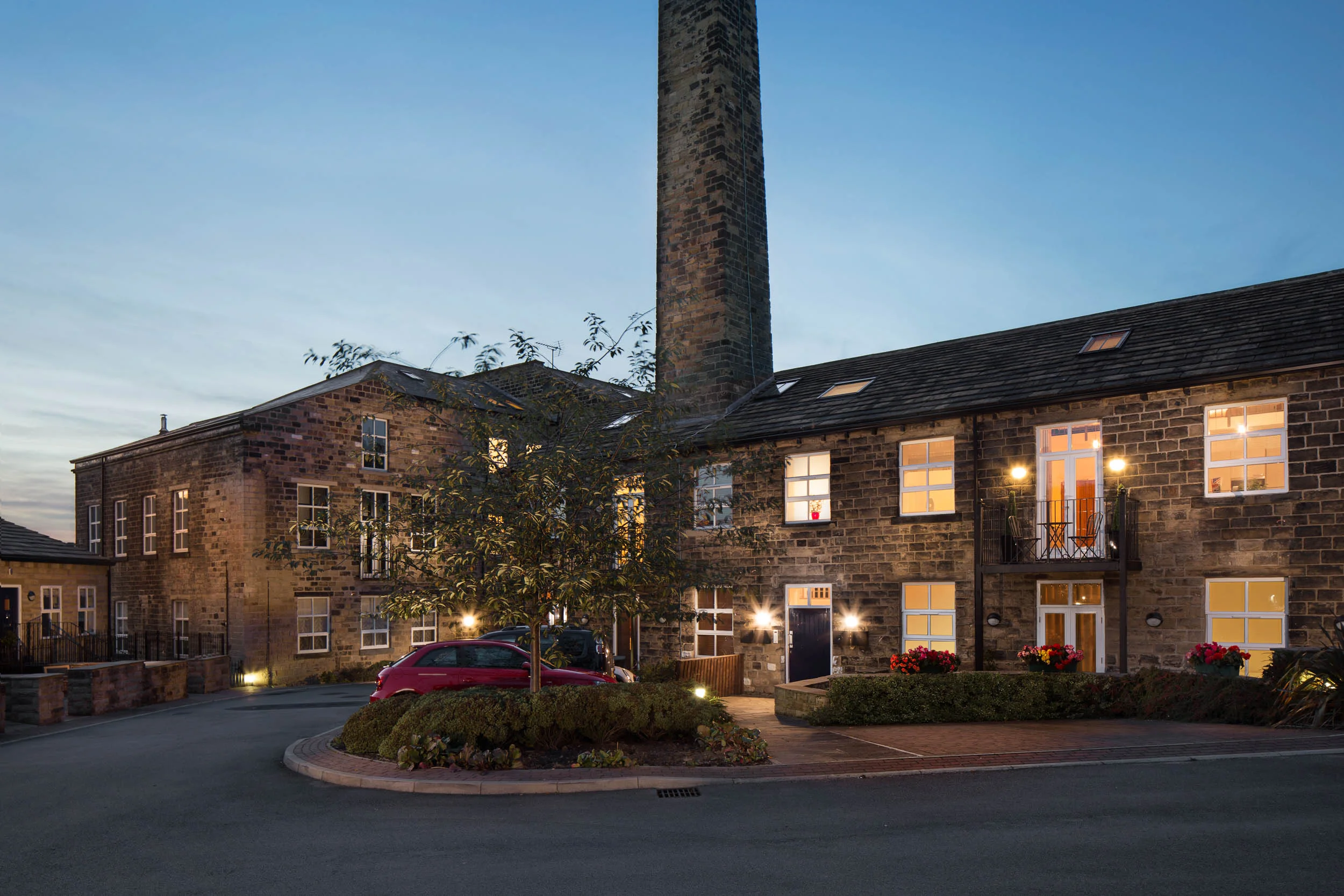 Airedale Mills, Bingley - Residential Twilight Exterior Photography