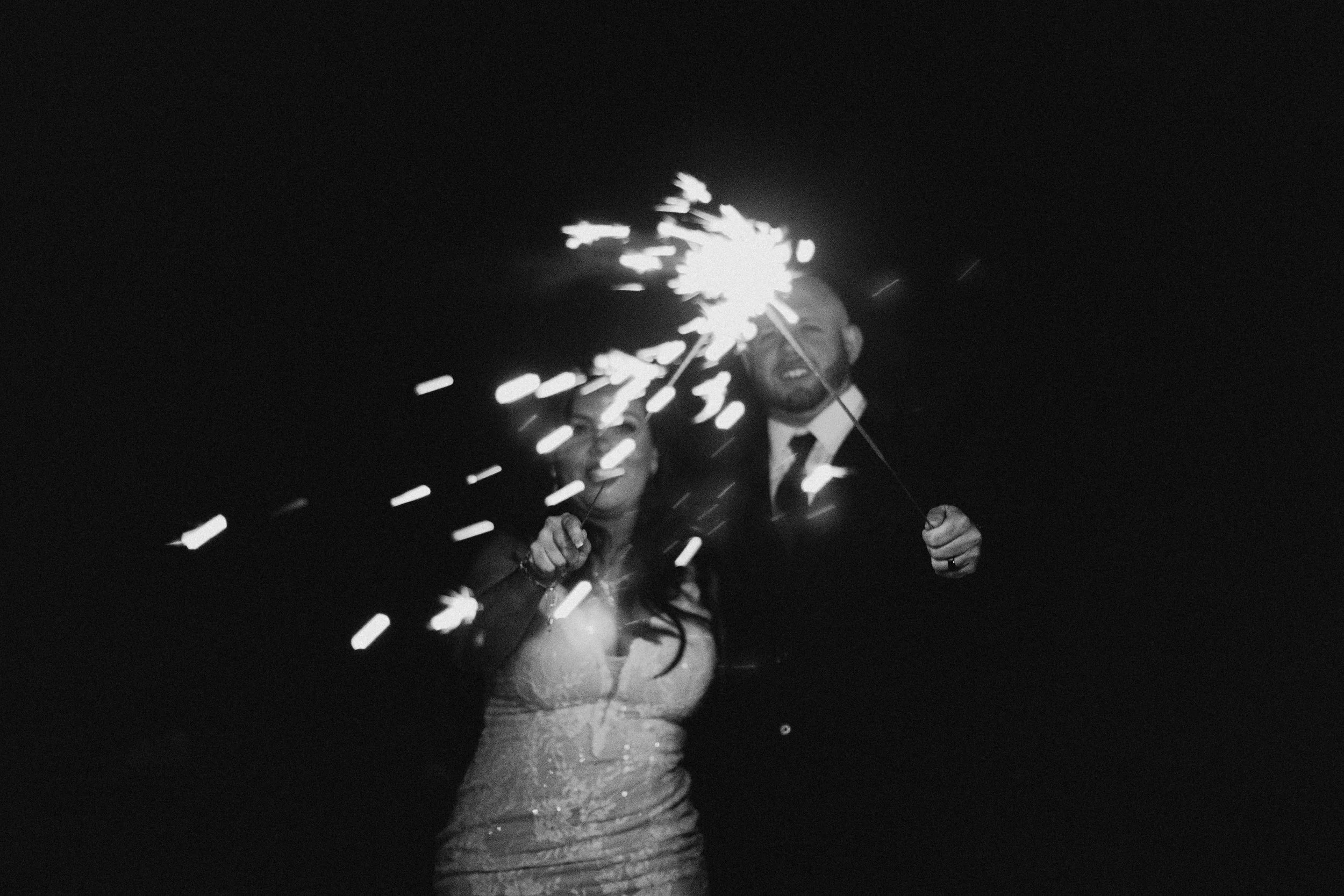 Sweet Pea Ranch Wedding Sparkler Exit