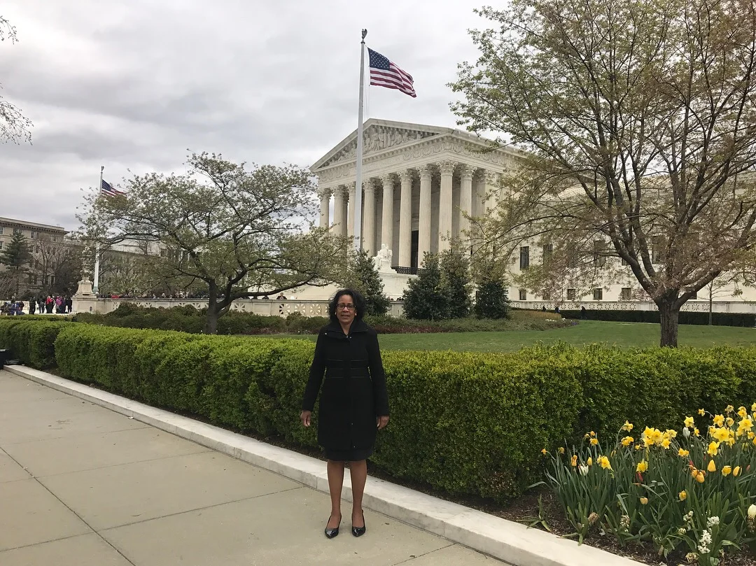 Our Principal and Founder, Darlene Wright Powell, Esq. outside of the Supreme Court of the United States following her swearing in ceremony.