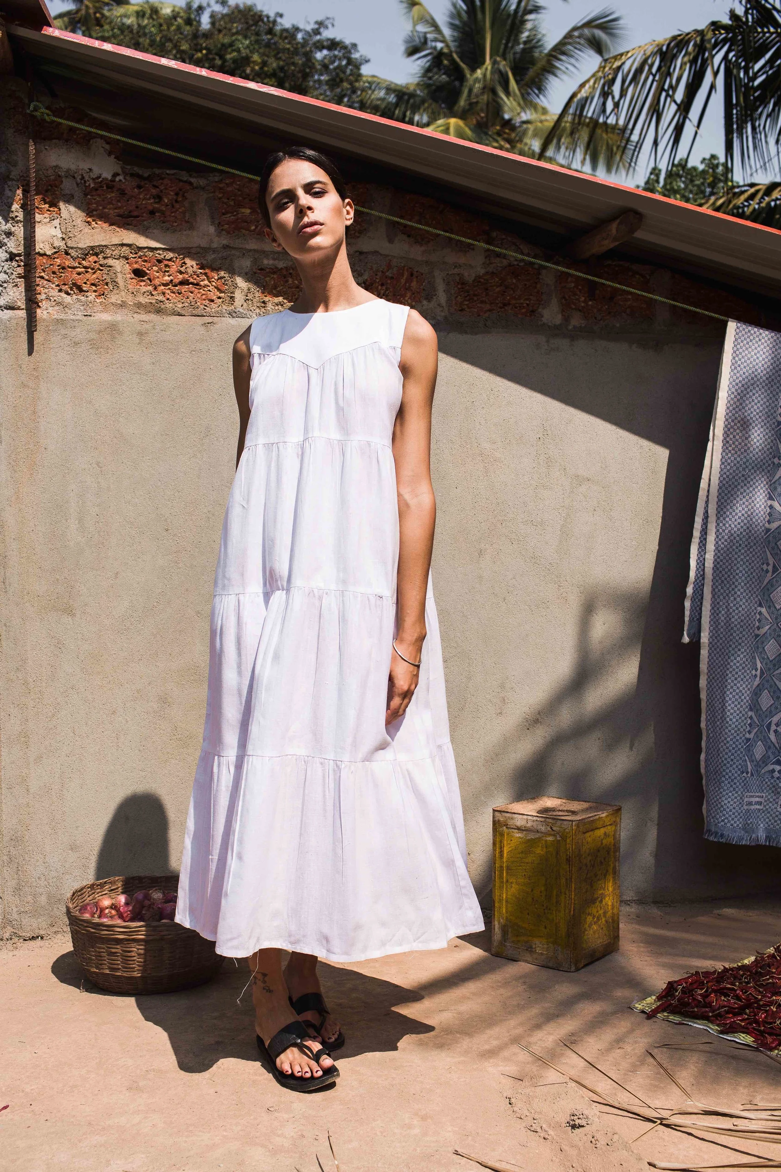 handwoven-organic-white-linen-gathered-loose-maxi-dress-4