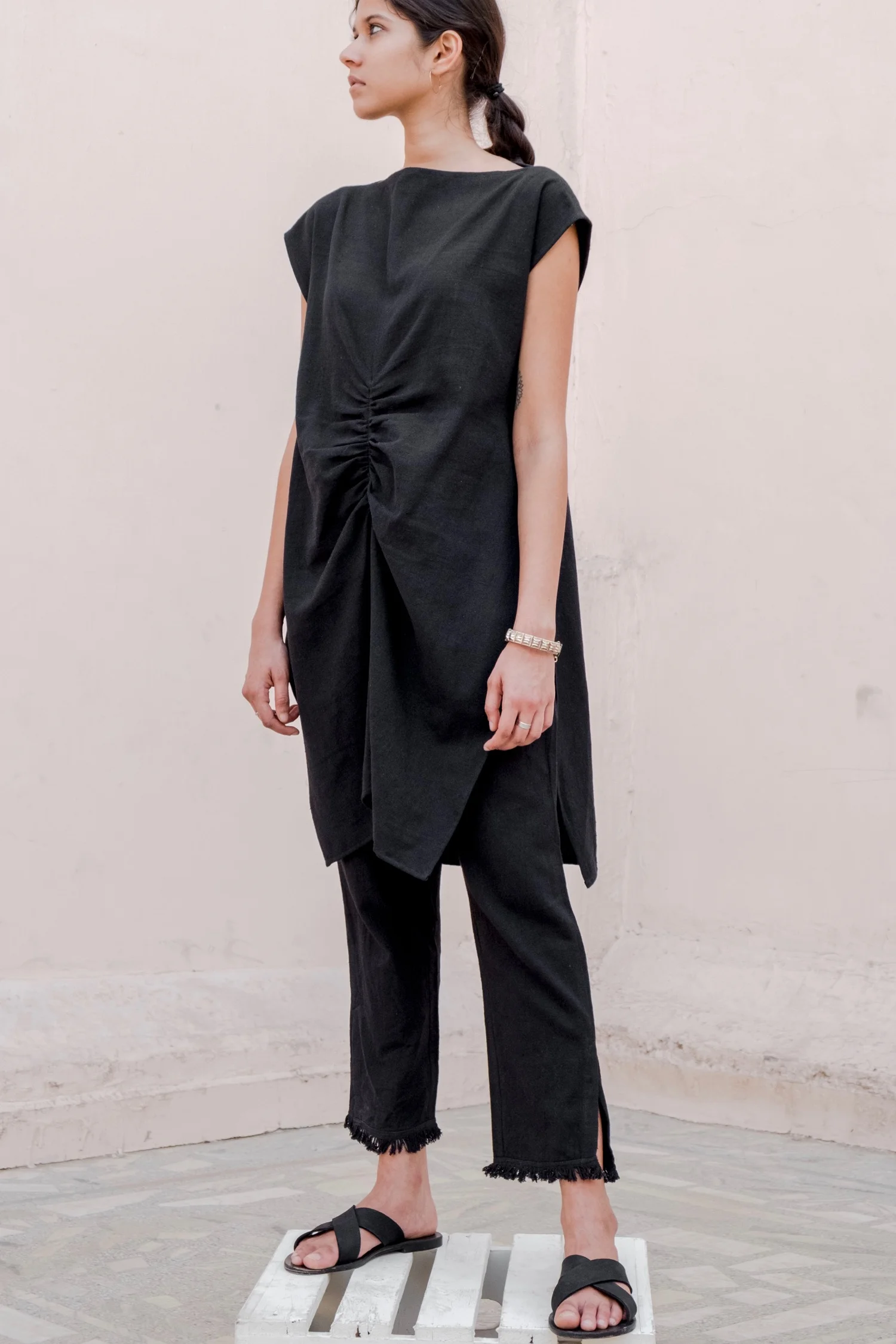Hemlata_Tunic_Sleeveless_GGathered_Long_Handwoven_Top_Fool_Dost_5.jpg