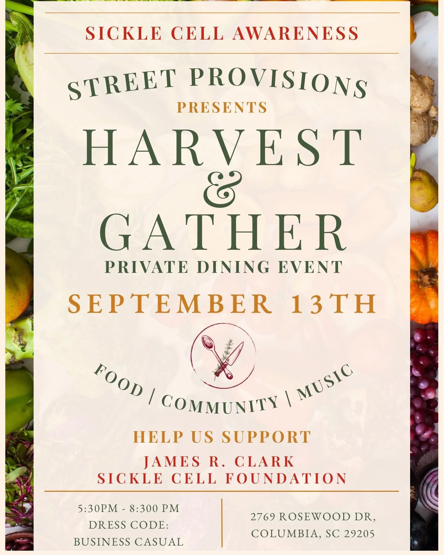 Harvest & Gather Private Dining Event