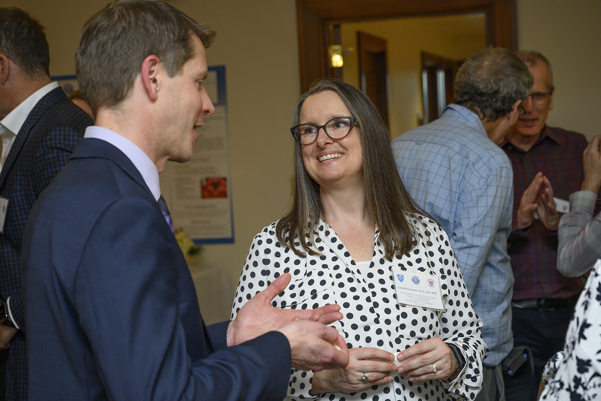 Dr. Aaron Friedman and Carol Krusemark, M.A., CCC-SLP