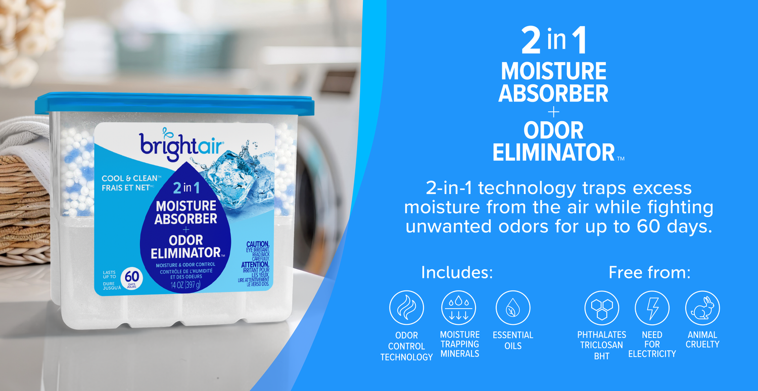 2-in-1 Moisture Absorber & Odor Eliminator — Bright Air