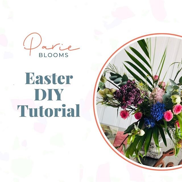 First time to do a DIY video tutorial, not bad, only 1 take.  I'm kinda an improvisational type of gal!  So go grab some yummy  #parieblooms @fiesta_foods and make your own Easter Centerpiece!  Enjoy!! Go to link in profile to view the video!  And do