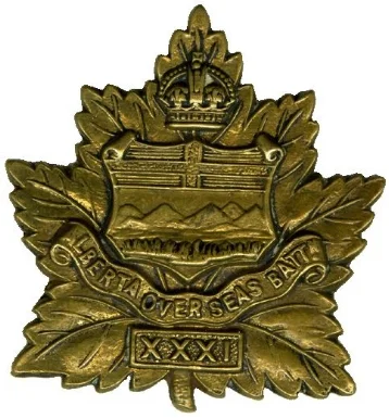 31st 'Alberta Battalion' Cap badge