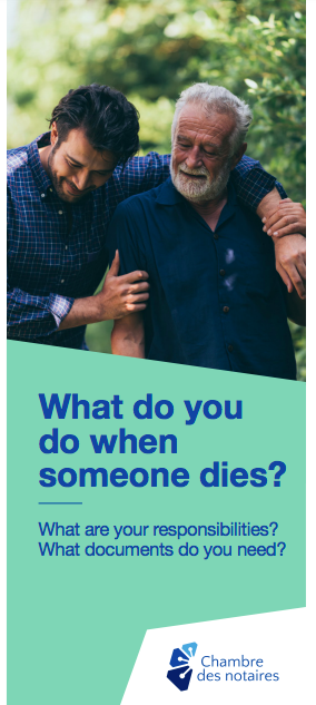 What do you do when someone dies