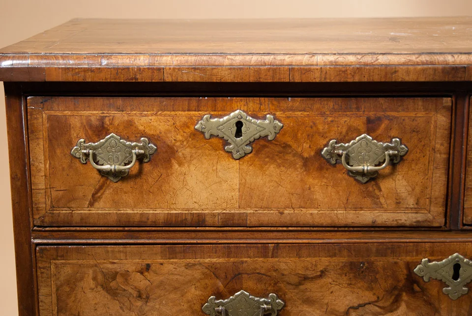 William III Walnut Chest of Drawers