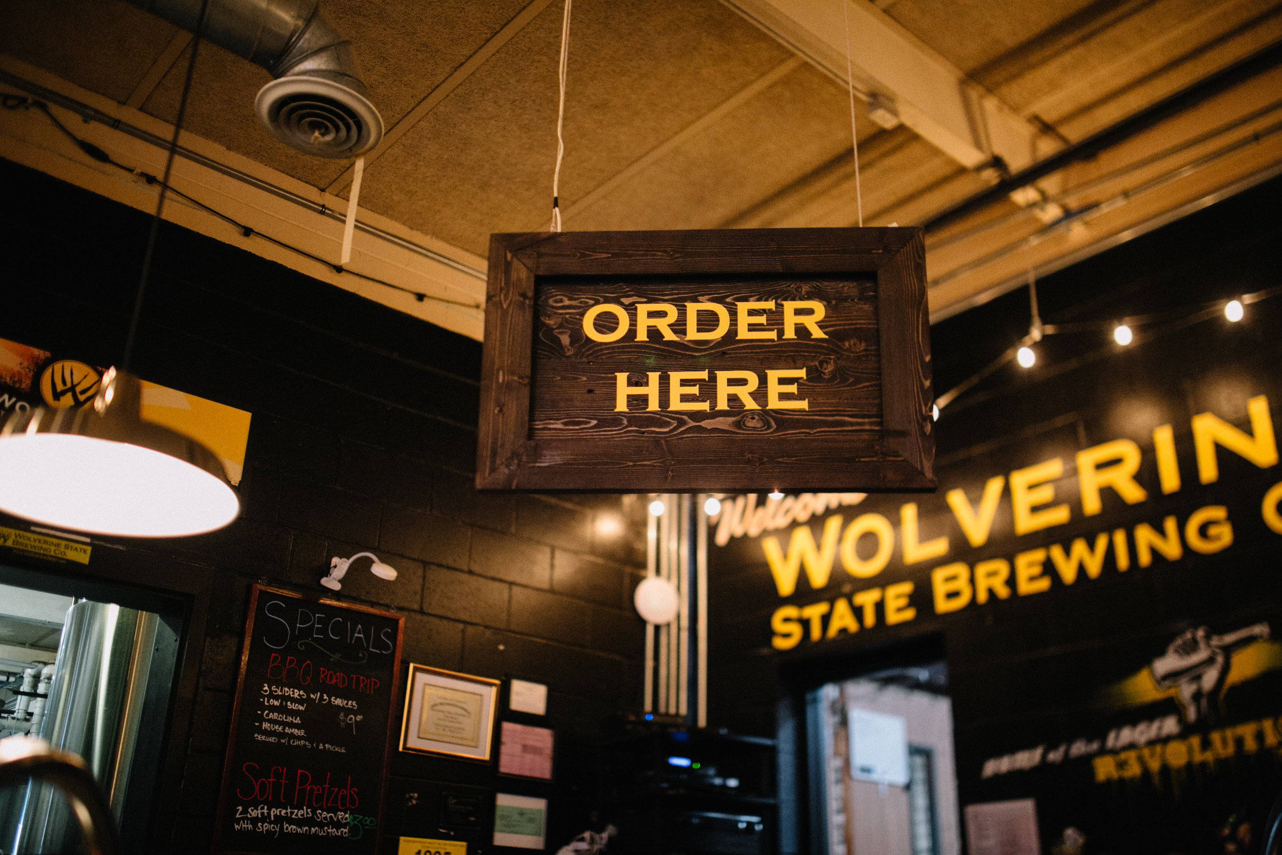 Order Here Sign