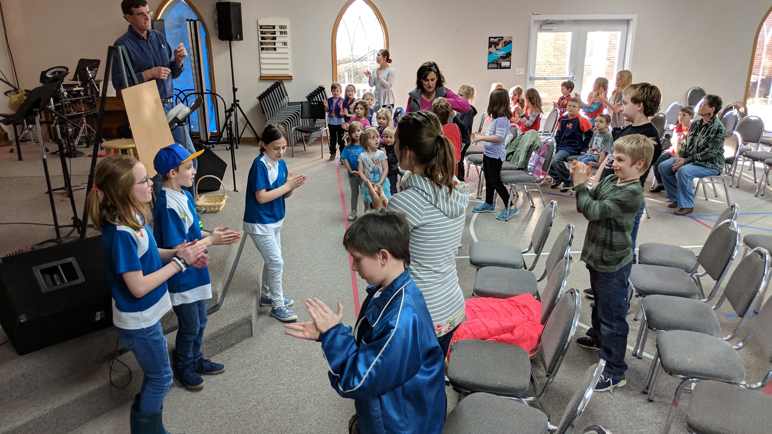 T&amp;Ts singing AWANA songs!