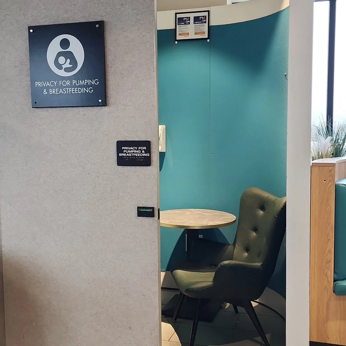 I love to see a lactation room! I'm on the road with my kids today, traveling between Syracuse and Rochester, NY. They have these at every stop on the Thruway. Thank you, State of New York!
