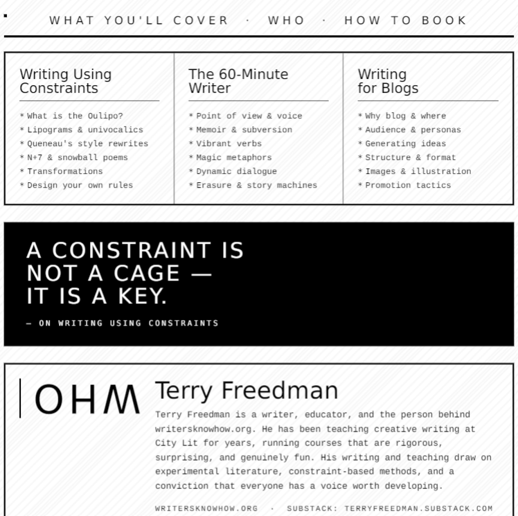 Claude flyer #2 by Terry Freedman