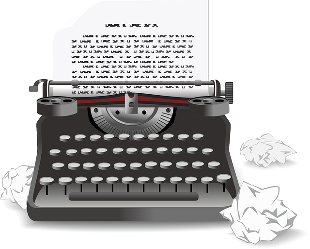 An old typewriter