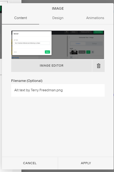 Editing Alt text in Squarespace, by Terry Freedman
