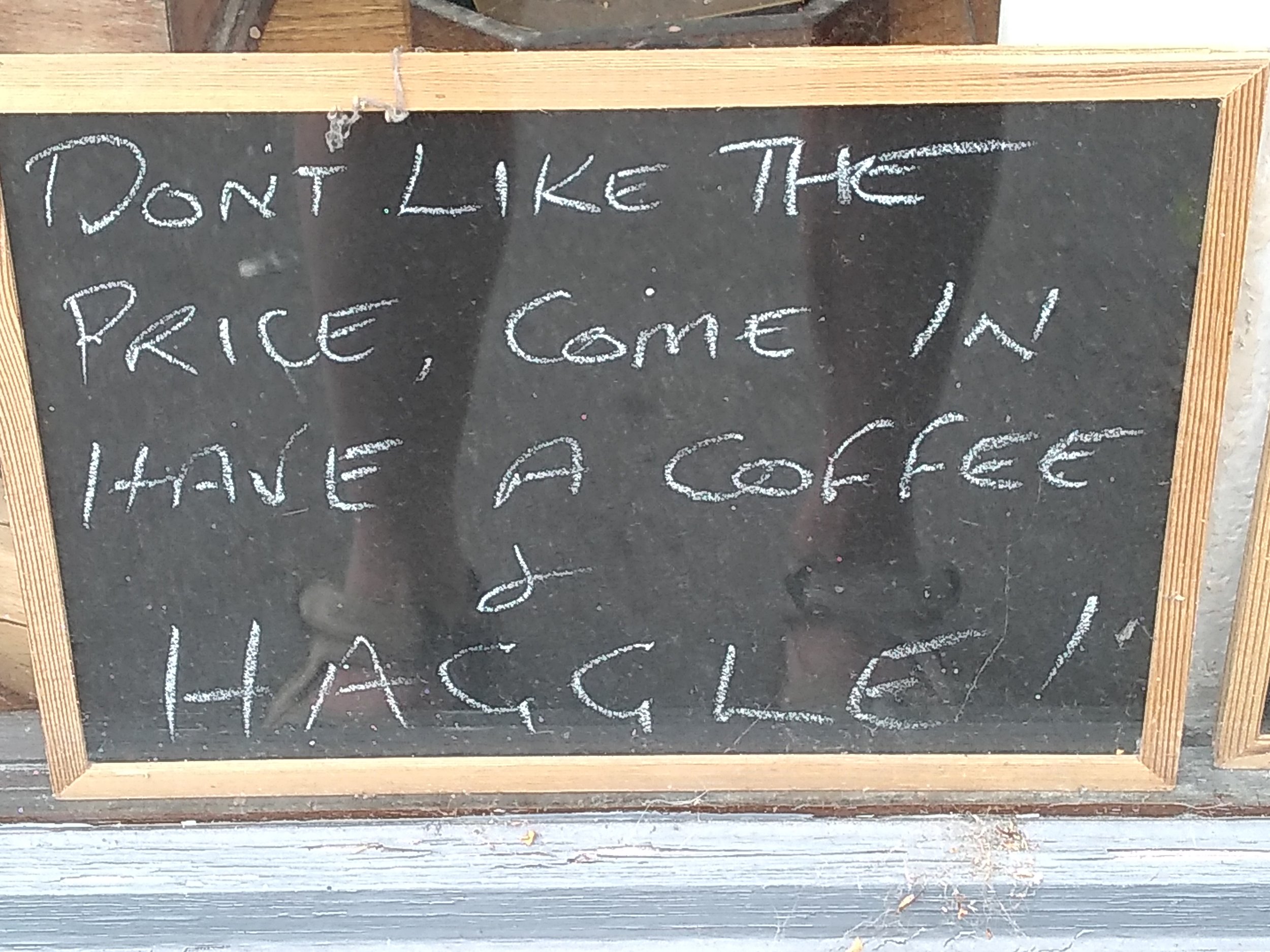 Come in and haggle, by Terry Freedman
