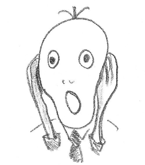 The scream, by Terry Freedman With apologies to Munch