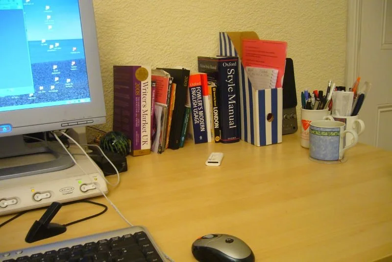Terry's desk, circa 2000