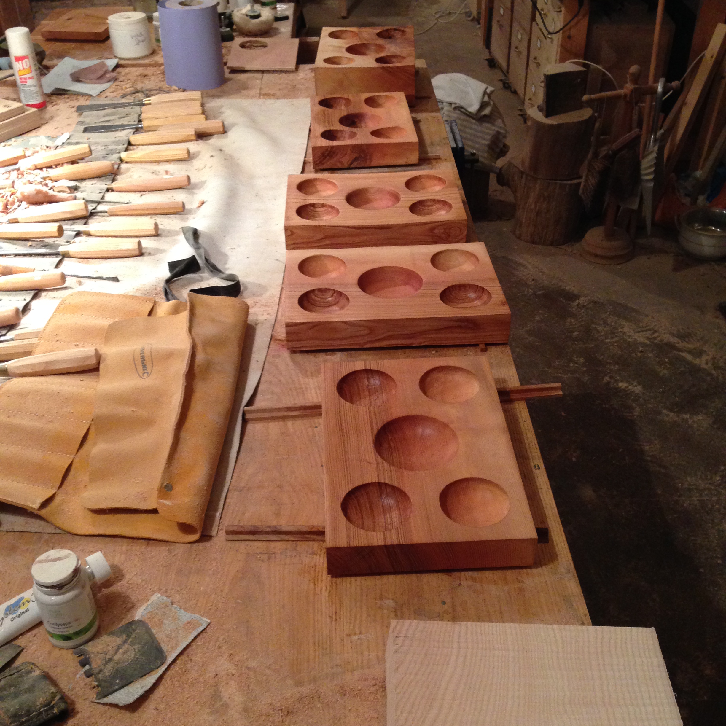 Spice Boards - five scoops.