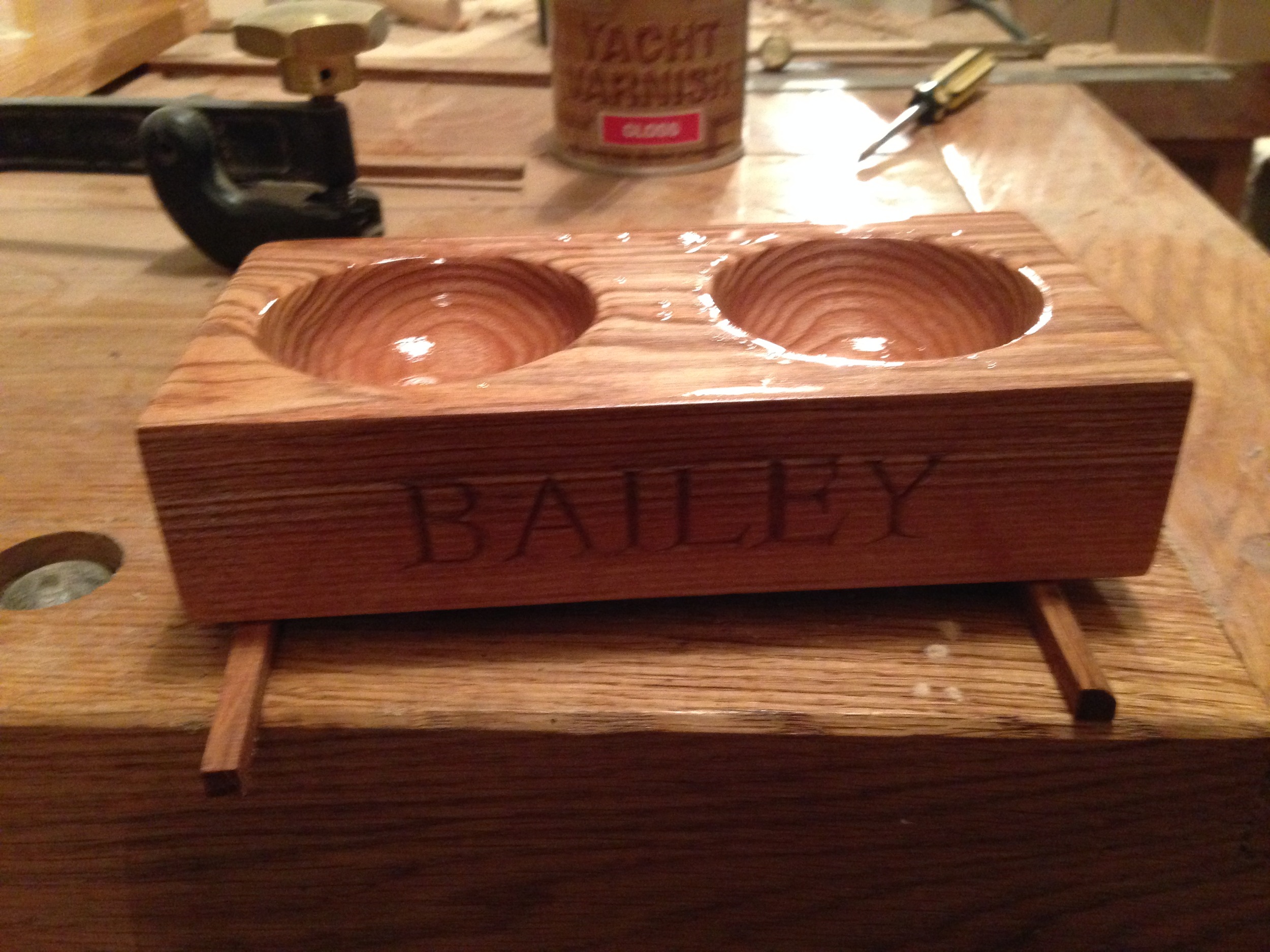 Personalised two scoop board