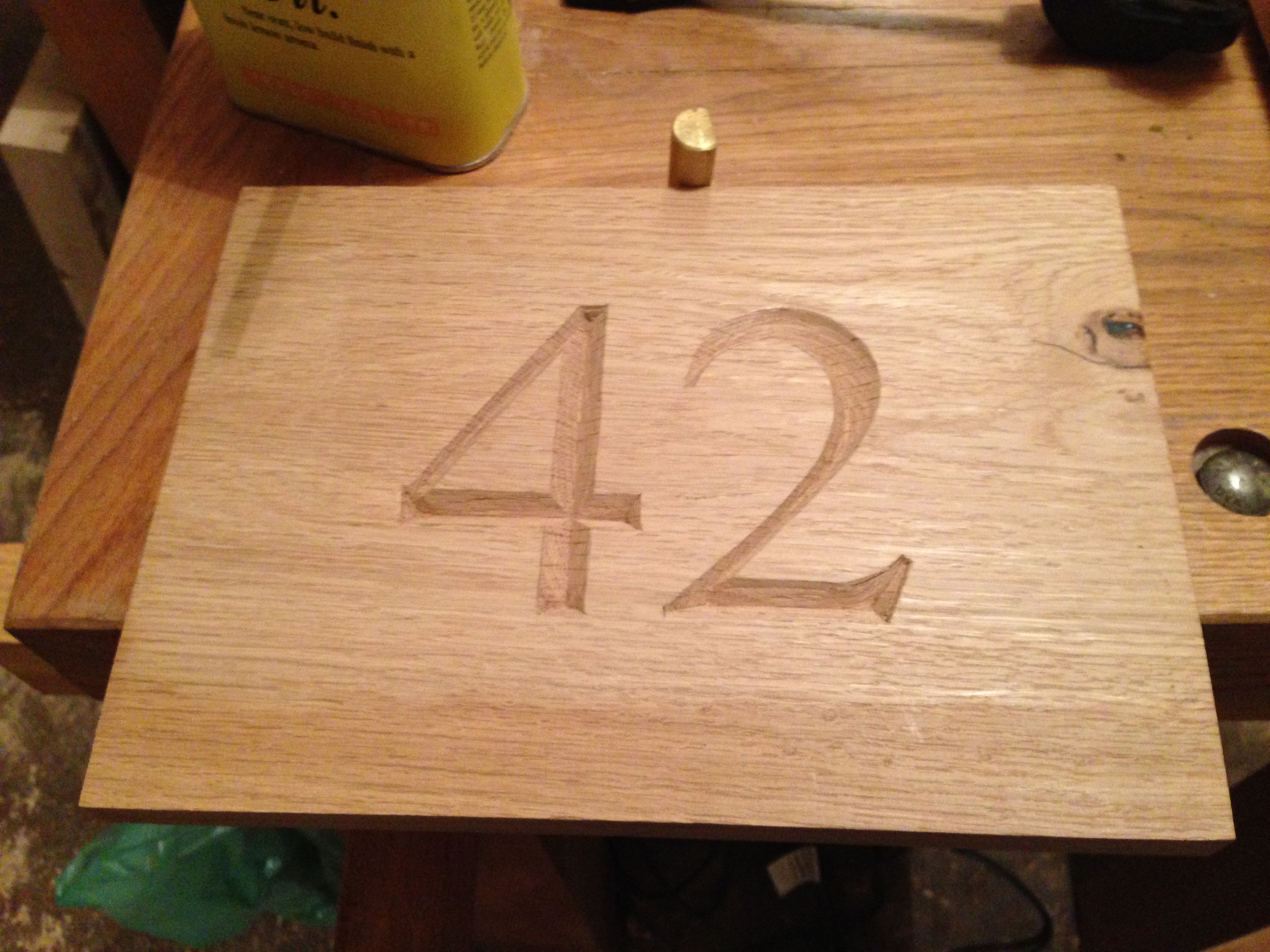 House number prior to painting