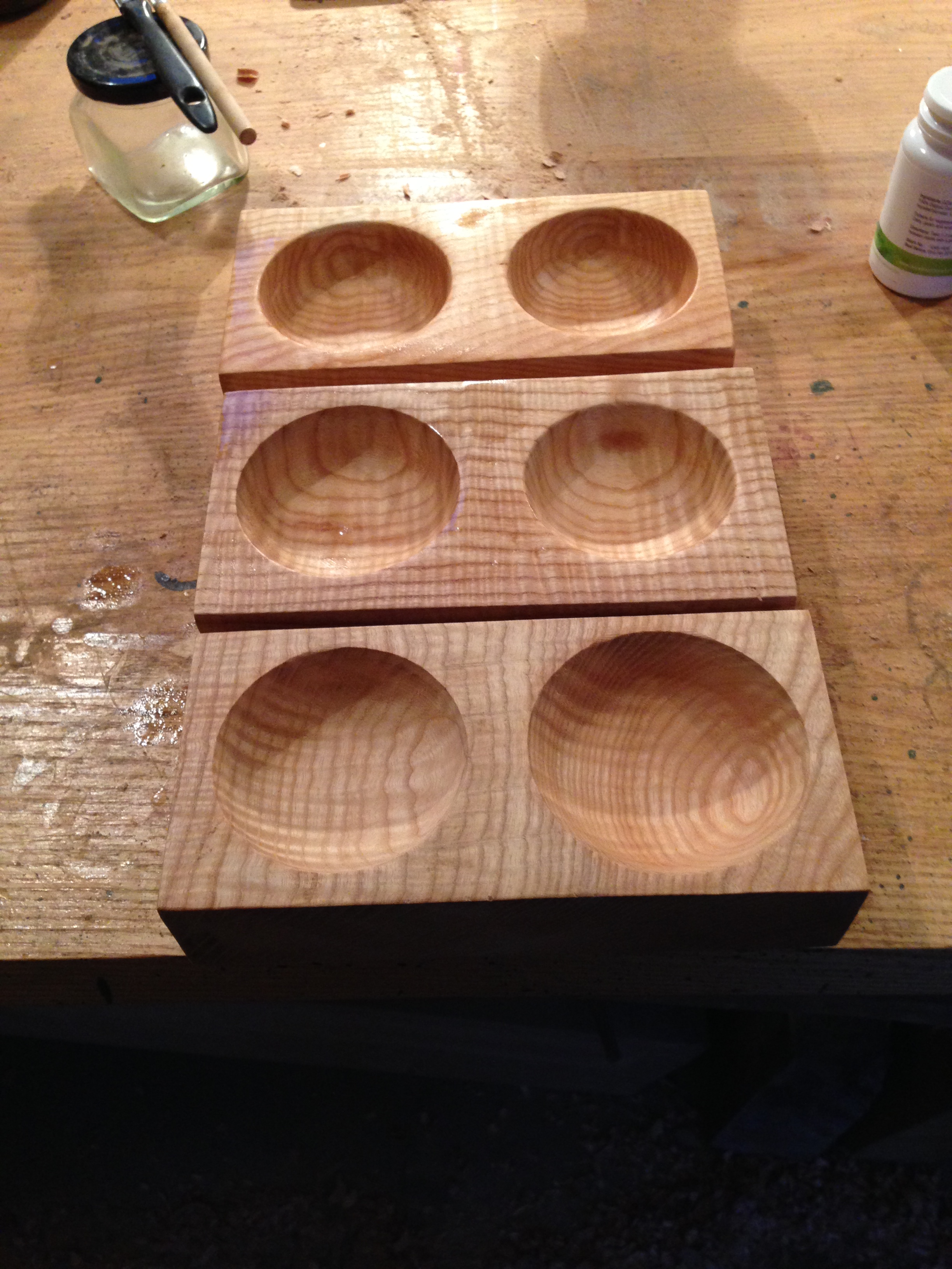Two scoop spice boards in ash from £30