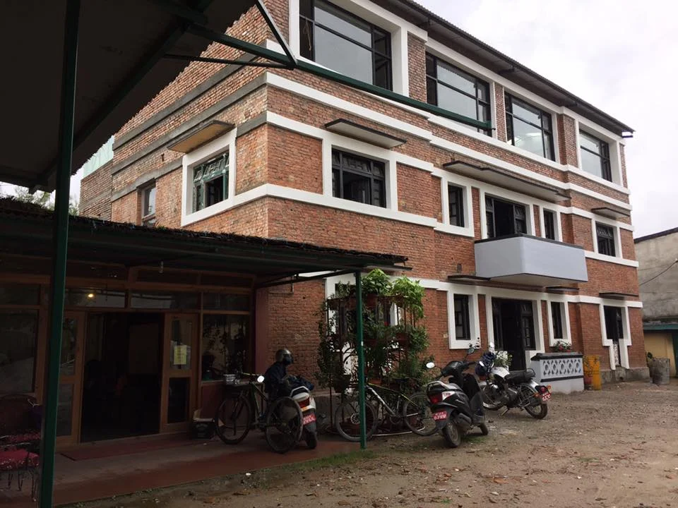 We moved into this beautiful building.