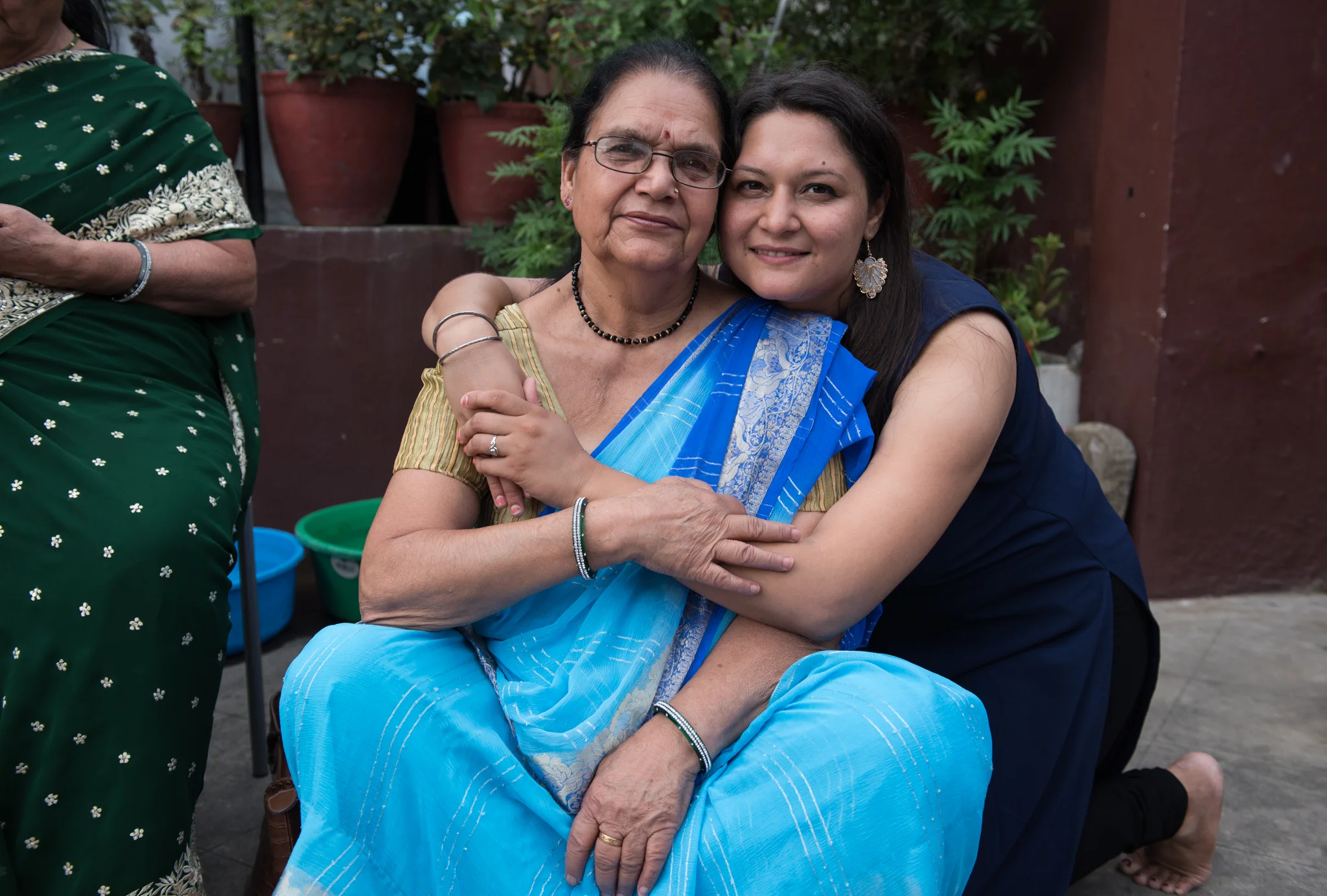 Ashmita and her grandmother.