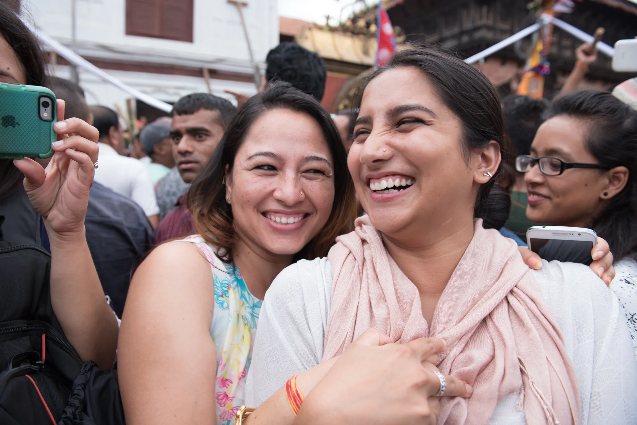 From left, Kalpana and Samita.