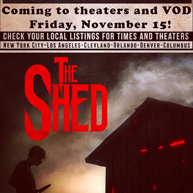 Catch The Shed, a horror film I worked on, in select theaters this weekend or on digital 🎥