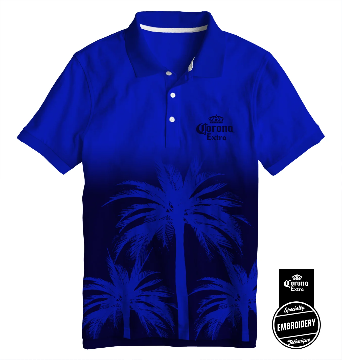 FA-Corona Palm tree dip dye polo shirt-COR.jpg