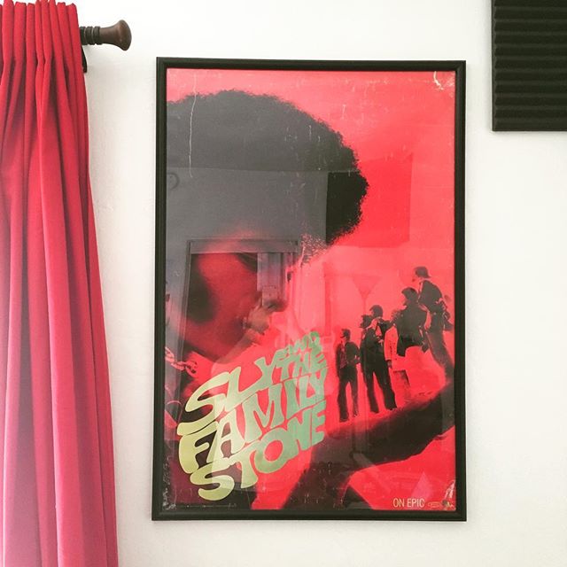 In honor of the jam session at San Fernando tonight I wanted to share this poster of Sly I've had since I was 15. My friend Andrew gave it to me as a birthday present and I've kept it on the wall in countless apartments I've lived in across 3 states.
