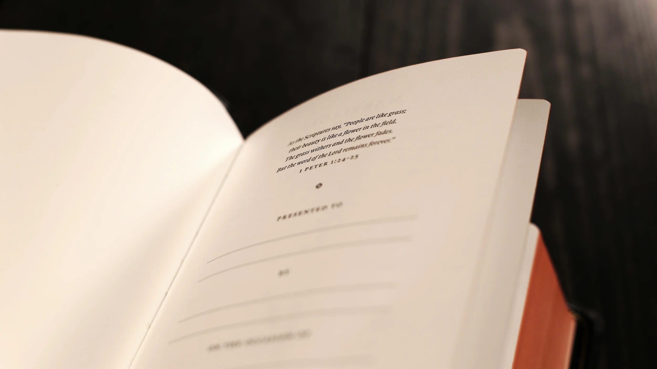 Four presentation pages