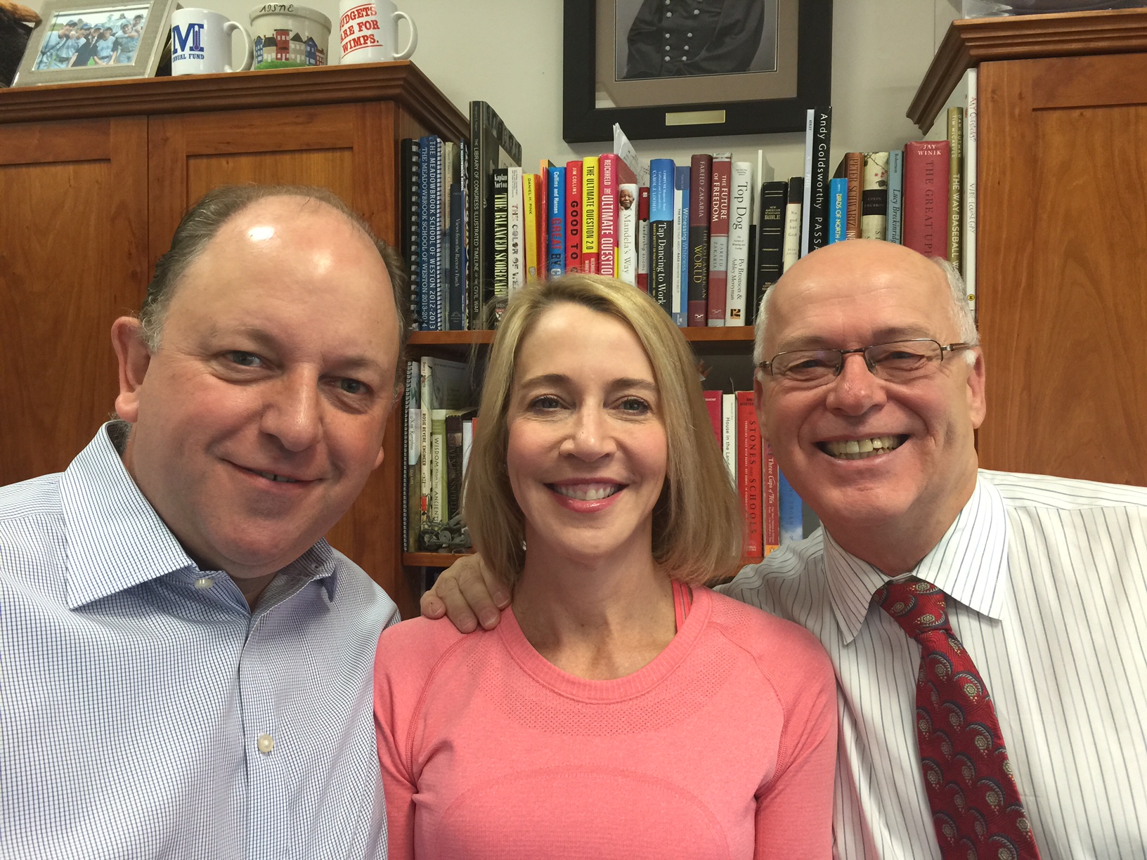 Martin Roper, Susan Littlefield and Headmaster Steve Hinds