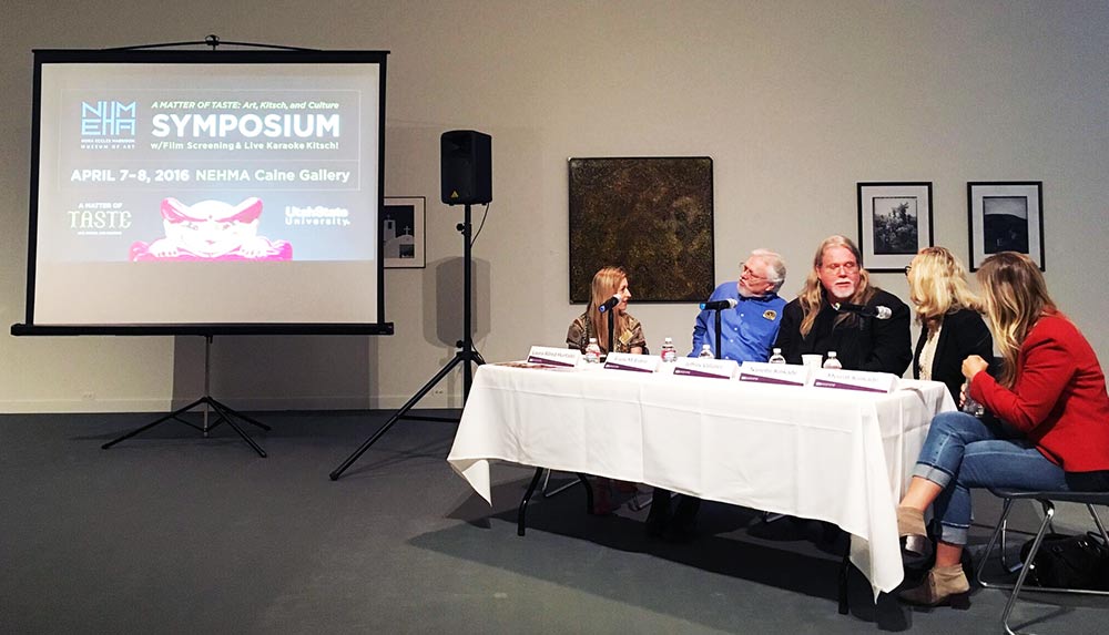 The panel symposium at the exhibit, A Matter of Taste: Art, Kitsch, and Culture . 